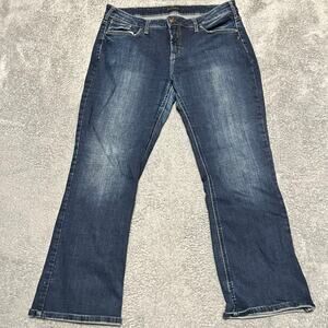 Silver Jeans Womens 36 x31 (37x29.5) Suki Slim Boot Western Contrast Stitch